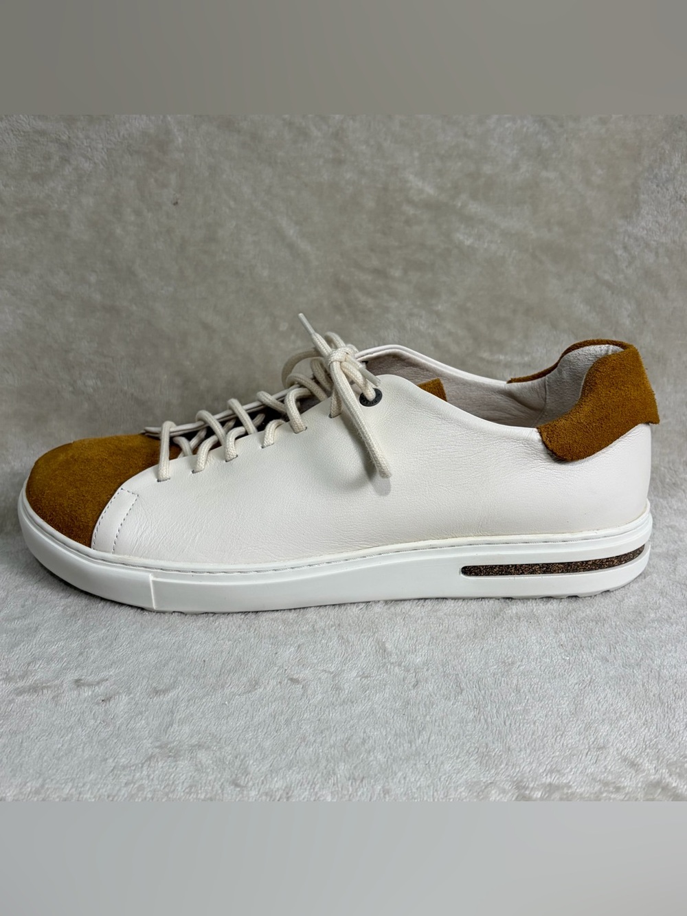 Birkenstock Bend Low Decon Pop Men Size 10 White Suede Leather Sneakers Shoes 43